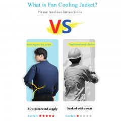 Fan Cooling Vest Jacket Outdoor Air Cooling Fan Jacket图3