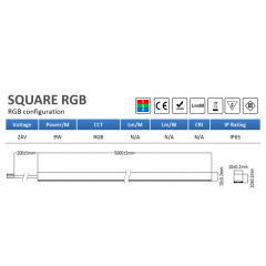 SQUARE Neon Strip outdoor IP65 LED strip 3sides emitting图4