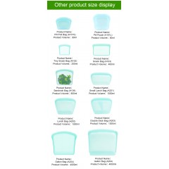 BPA free, LFGB Food Grade Reusable Silicone Food Bags图3