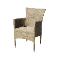 HGRC18020 STEEL WICKER DINING CHAIR