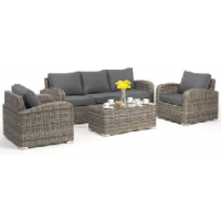 HGST18086 ALUMINUM WICKER SOFA SET