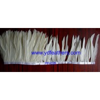 Stripped Goose round plume feather fringe for wholesale