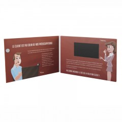 7 inch LCD Video brochure card, LCD video booklet图1