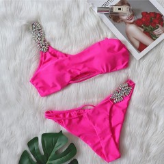 customized swimwear crystal diamond bikini beachwear图1