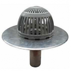 Spun Aluminum 4 Inch New Construction Roof Drain图1