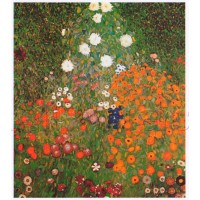 Gustav Klimt Oil painting canvas flower garden print